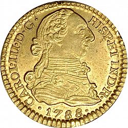 Large Obverse for 1 Escudo 1788 coin