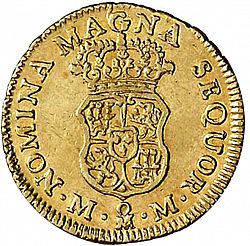 Large Reverse for 1 Escudo 1760 coin