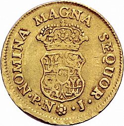 Large Reverse for 1 Escudo 1767 coin