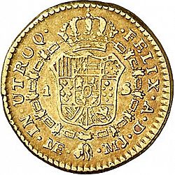 Large Reverse for 1 Escudo 1777 coin