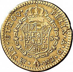 Large Reverse for 1 Escudo 1786 coin