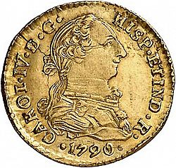 Large Obverse for 1 Escudo 1790 coin