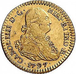 Large Obverse for 1 Escudo 1797 coin