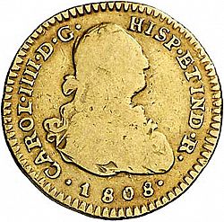 Large Obverse for 1 Escudo 1808 coin