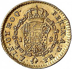 Large Reverse for 1 Escudo 1790 coin