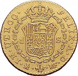 Large Reverse for 1 Escudo 1794 coin