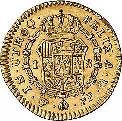 Large Reverse for 1 Escudo 1797 coin
