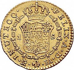 Large Reverse for 1 Escudo 1801 coin