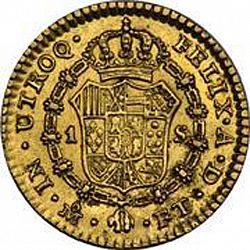 Large Reverse for 1 Escudo 1802 coin