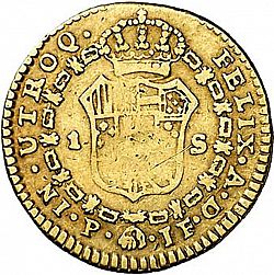 Large Reverse for 1 Escudo 1808 coin