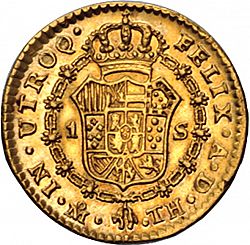 Large Reverse for 1 Escudo 1808 coin