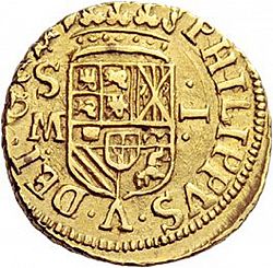 Large Obverse for 1 Escudo 1701 coin