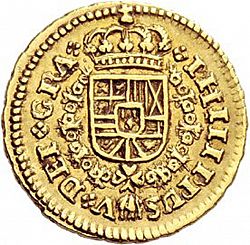 Large Obverse for 1 Escudo 1720 coin