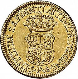 Large Reverse for 1 Escudo 1731 coin