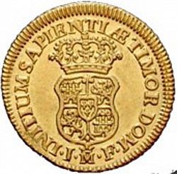 Large Reverse for 1 Escudo 1738 coin