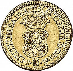 Large Reverse for 1 Escudo 1740 coin