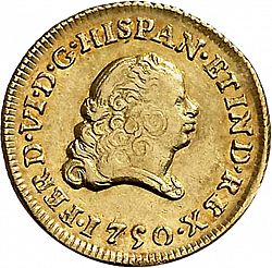 Large Obverse for 1 Escudo 1750 coin