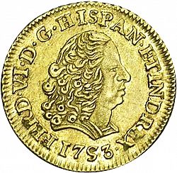 Large Obverse for 1 Escudo 1753 coin