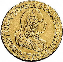 Large Obverse for 1 Escudo 1757 coin