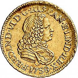 Large Obverse for 1 Escudo 1759 coin