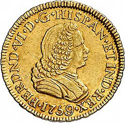 Large Obverse for 1 Escudo 1759 coin