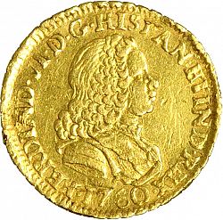 Large Obverse for 1 Escudo 1760 coin