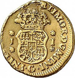 Large Reverse for 1 Escudo 1751 coin