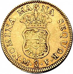 Large Reverse for 1 Escudo 1753 coin