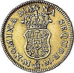 Large Reverse for 1 Escudo 1756 coin