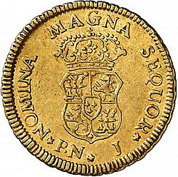 Large Reverse for 1 Escudo 1759 coin