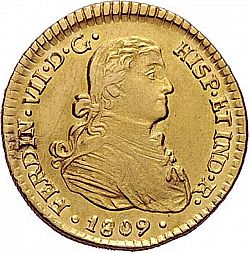 Large Obverse for 1 Escudo 1809 coin