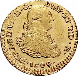Large Obverse for 1 Escudo 1809 coin