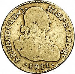 Large Obverse for 1 Escudo 1811 coin