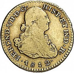 Large Obverse for 1 Escudo 1812 coin