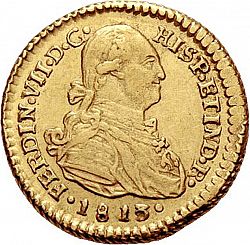 Large Obverse for 1 Escudo 1813 coin
