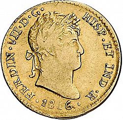 Large Obverse for 1 Escudo 1816 coin