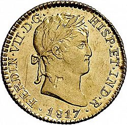 Large Obverse for 1 Escudo 1817 coin