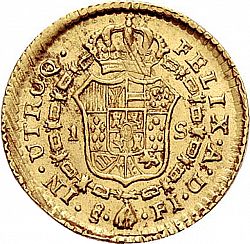 Large Reverse for 1 Escudo 1813 coin