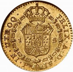 Large Reverse for 1 Escudo 1815 coin