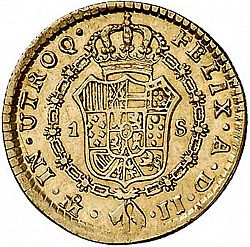 Large Reverse for 1 Escudo 1816 coin