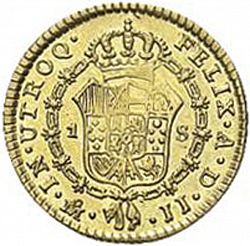 Large Reverse for 1 Escudo 1818 coin