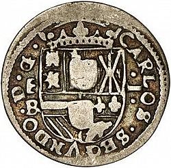 Large Obverse for 1 Real 1675 coin