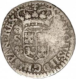 Large Obverse for 1 Real 1699 coin