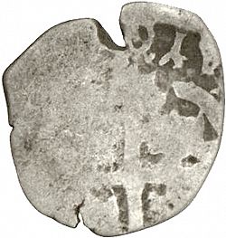 Large Reverse for 1 Real 1698 coin