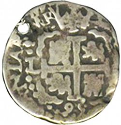 Large Reverse for 1 Real 1699 coin