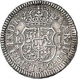 Large Obverse for 1 Real 1770 coin