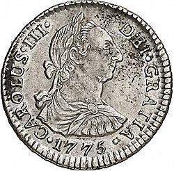 Large Obverse for 1 Real 1775 coin