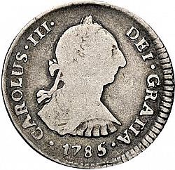Large Obverse for 1 Real 1785 coin