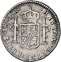 Large Reverse for 1 Real 1782 coin