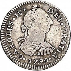 Large Obverse for 1 Real 1790 coin